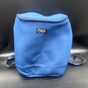 OLLI Backpack Bucket Cooler Navy Blue Insulated Bag Carry All Neoprene Zip